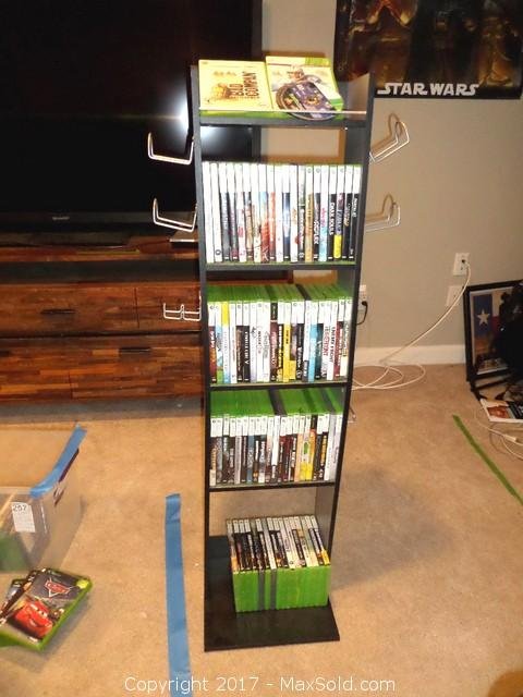 Xbox 360 Games And Cabinet