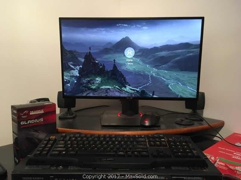 Asus 27" Gaming Monitor, Keyboard And Mouse