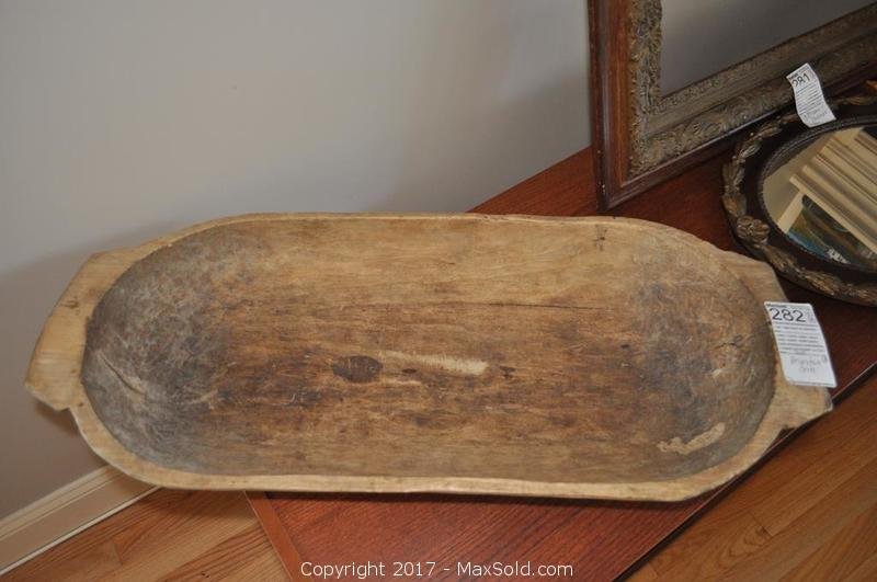 Wooden Dough Bowl