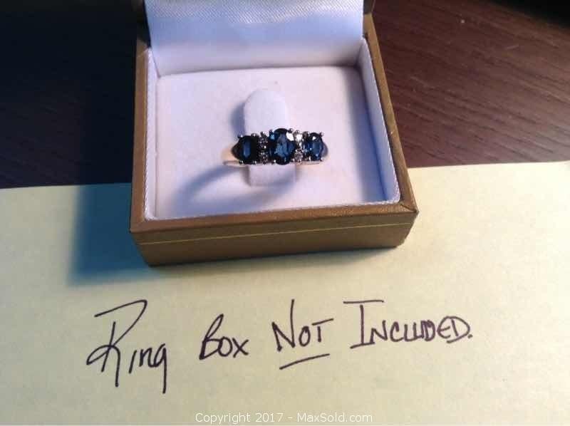 Ladies Sapphire And Diamond Ring