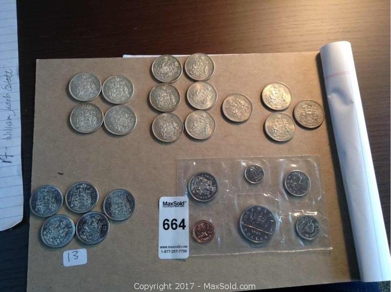 Canadian Silver 50 Cent Pieces