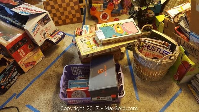 Vintage Toys , Hubley Atomic Disintegrator, Mousekaphone. , Buddy L and more